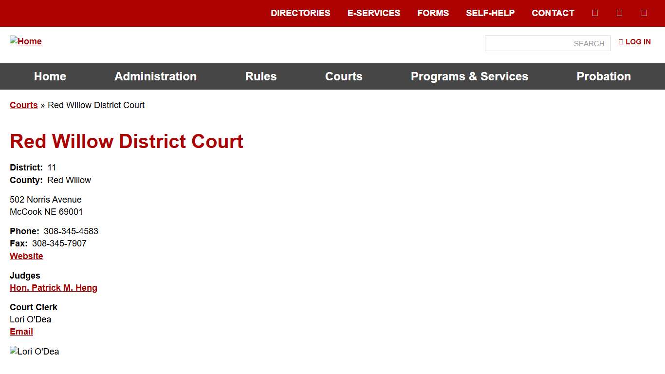 Red Willow District Court Nebraska Judicial Branch